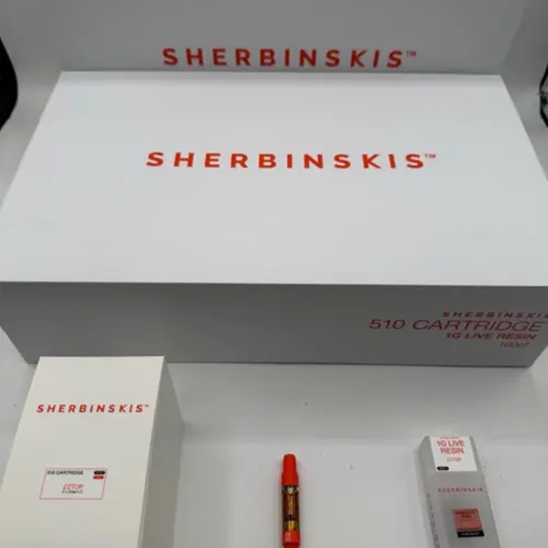 SHERBINSKI SCREW ON CARTS LIVE RESIN 1G SHERBINSKI SCREW ON CARTS LIVE RESIN 1G